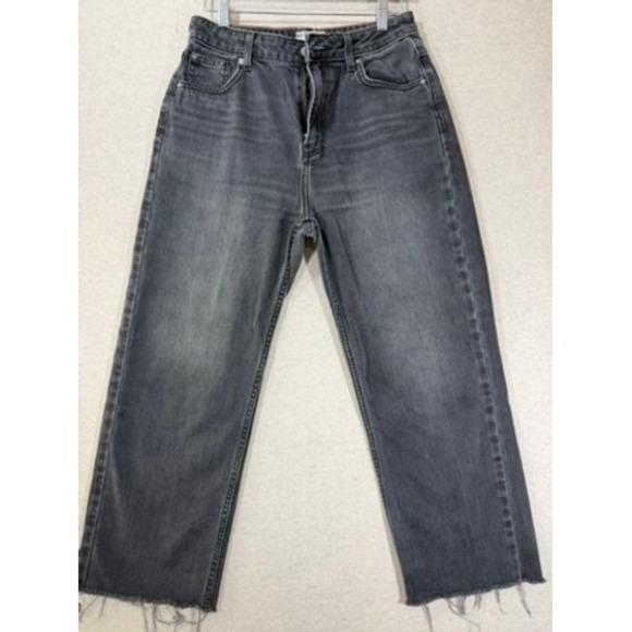 We The Free Denim - We The Free Pacifica High Rise Slim Straight Leg Jeans Women 28 Black Excellent